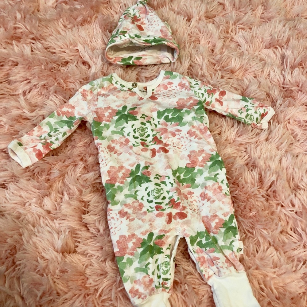 Burt’s bees 0-3 months organic romper